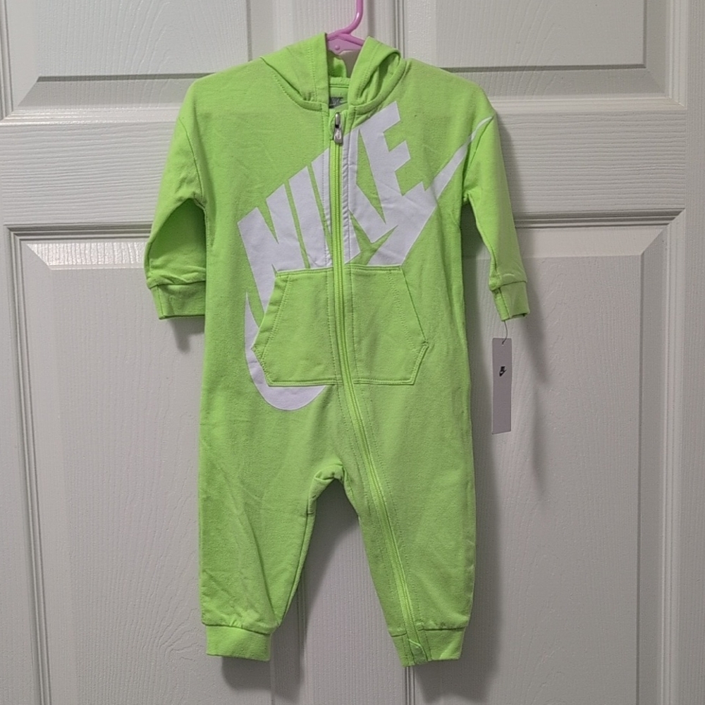 Nike Kids Lime Green Hoodie One Piece